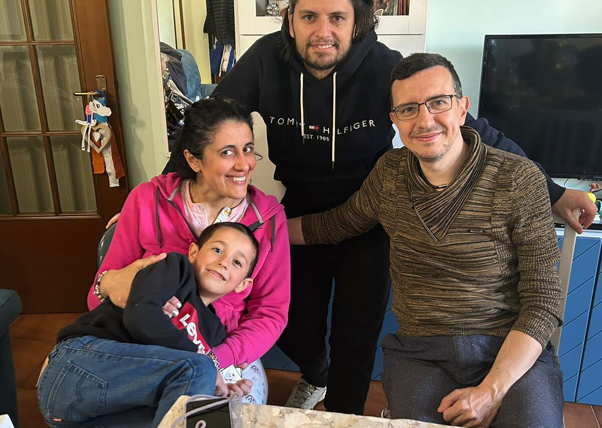 Con i miei cugini Alessia e Andre, e il mio cuginetto Samuele, figlio di Alessia