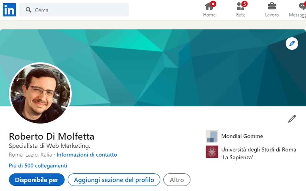 profilo Linkedin RDM