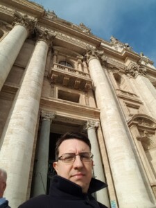 Davanti la Basilica di San Pietro, Roma