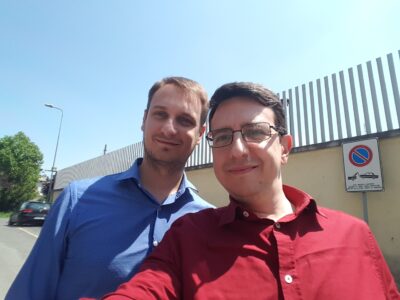 Con Daniele, un ex-collega ingegnere nucleare