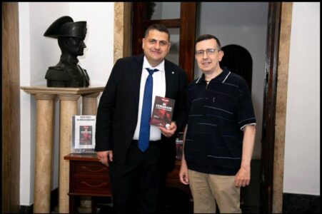 Con Mirko Giudici, scrittore e giornalista, alla presentazione di un suo libro presso il Museo Storico dei Carabinieri a Roma