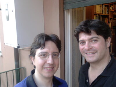 Con Francesco, avvocato e musicista con cui ho suonato