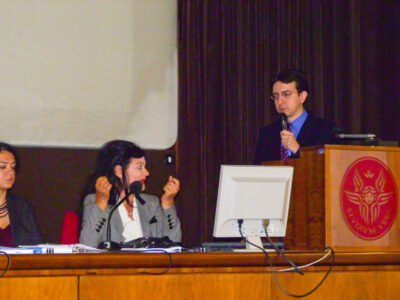 Il giorno della laurea, presso la Facoltà di Scienze della Comunicazione, 2013, Roma