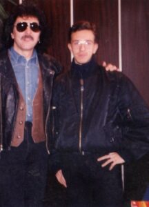 Con Toni Iommi, celebre chitarrista dei Black Sabbath