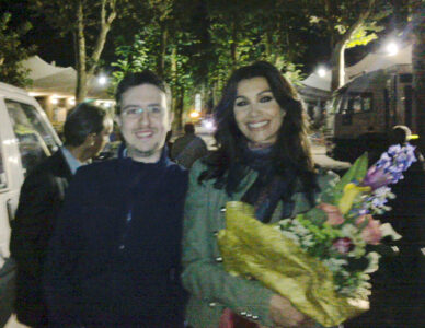 Con Luisa Corna, celebre cantante